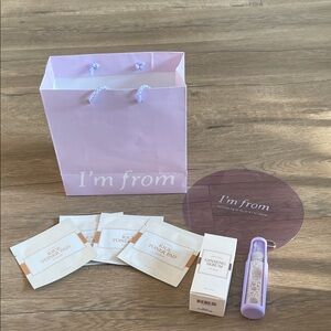NEW I’m From gift set ginseng serum black rice toner rice toner pads
